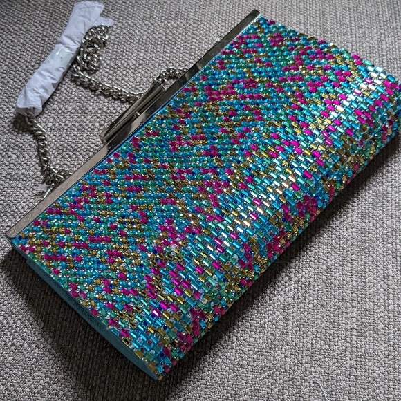 NWT Nina Winslet Clutch Multi - Picture 4 of 7